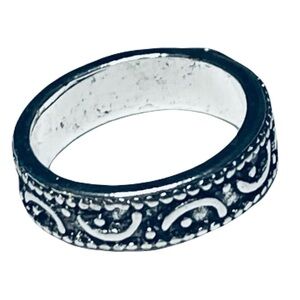 New Handmade Native Silver Bohemian Minimalist Celestial Ring